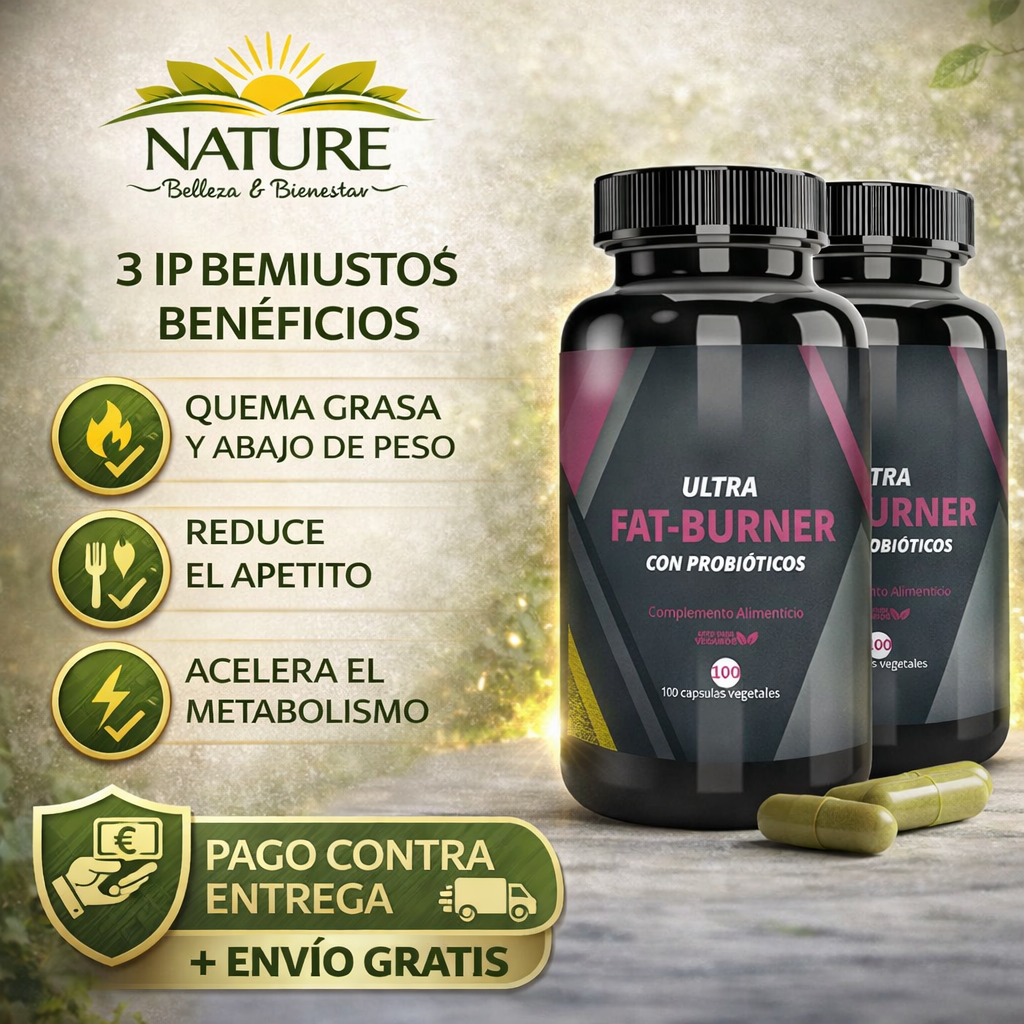 FAT BURNER 100 Cápsulas – Activa tu Metabolismo y Apoya la Pérdida de Peso