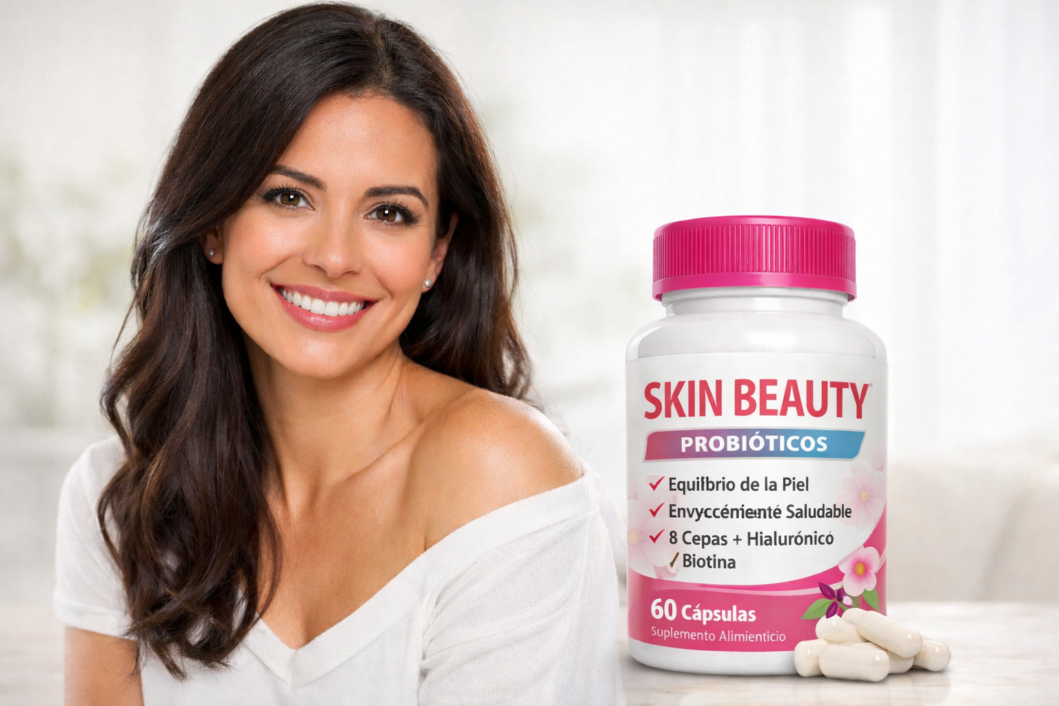 SKIN BEAUTY PROBIÓTICOS PARA LA PIEL – 90 CÁPSULAS